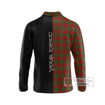 MacAulay (MacAuley) Tartan Long Sleeve Polo Shirt with Family Crest and Half Of Me Style