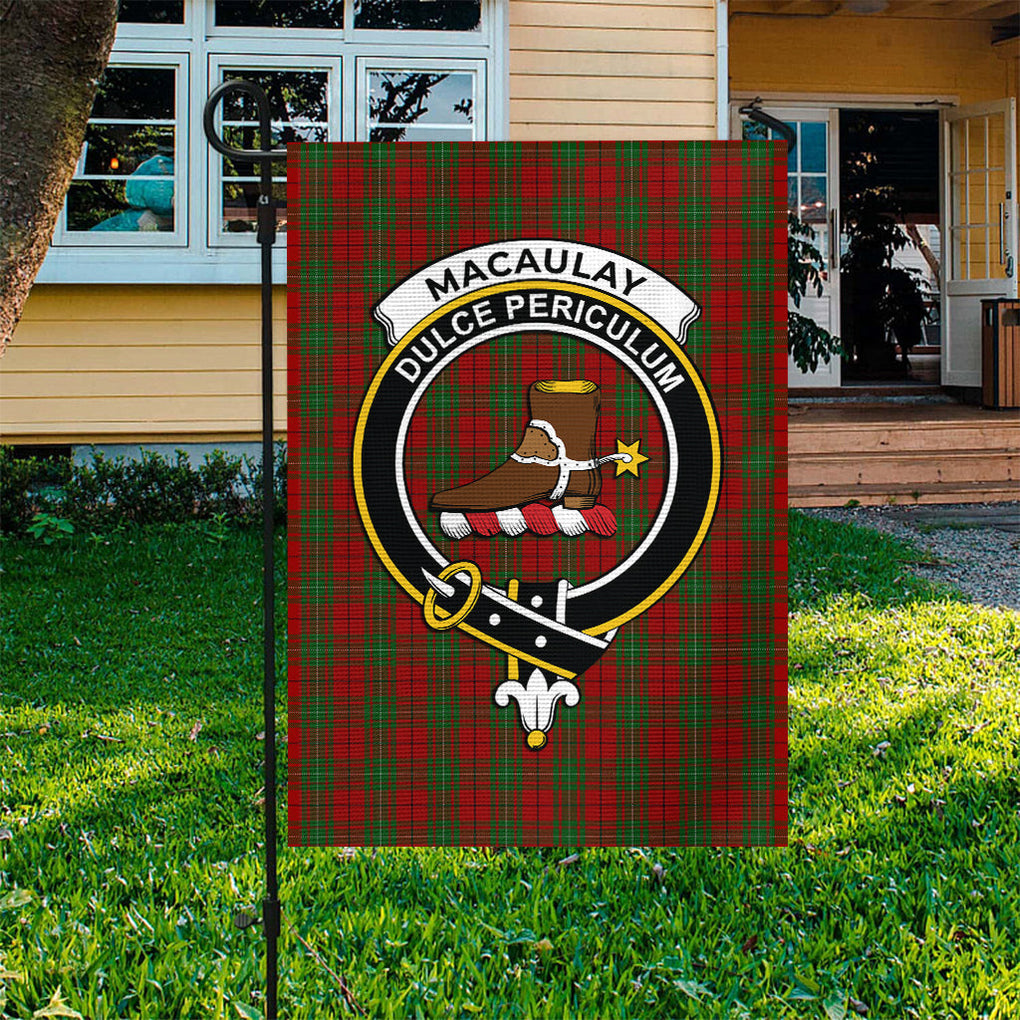 MacAulay (MacAuley) Tartan Flag with Family Crest - Tartan Vibes Clothing