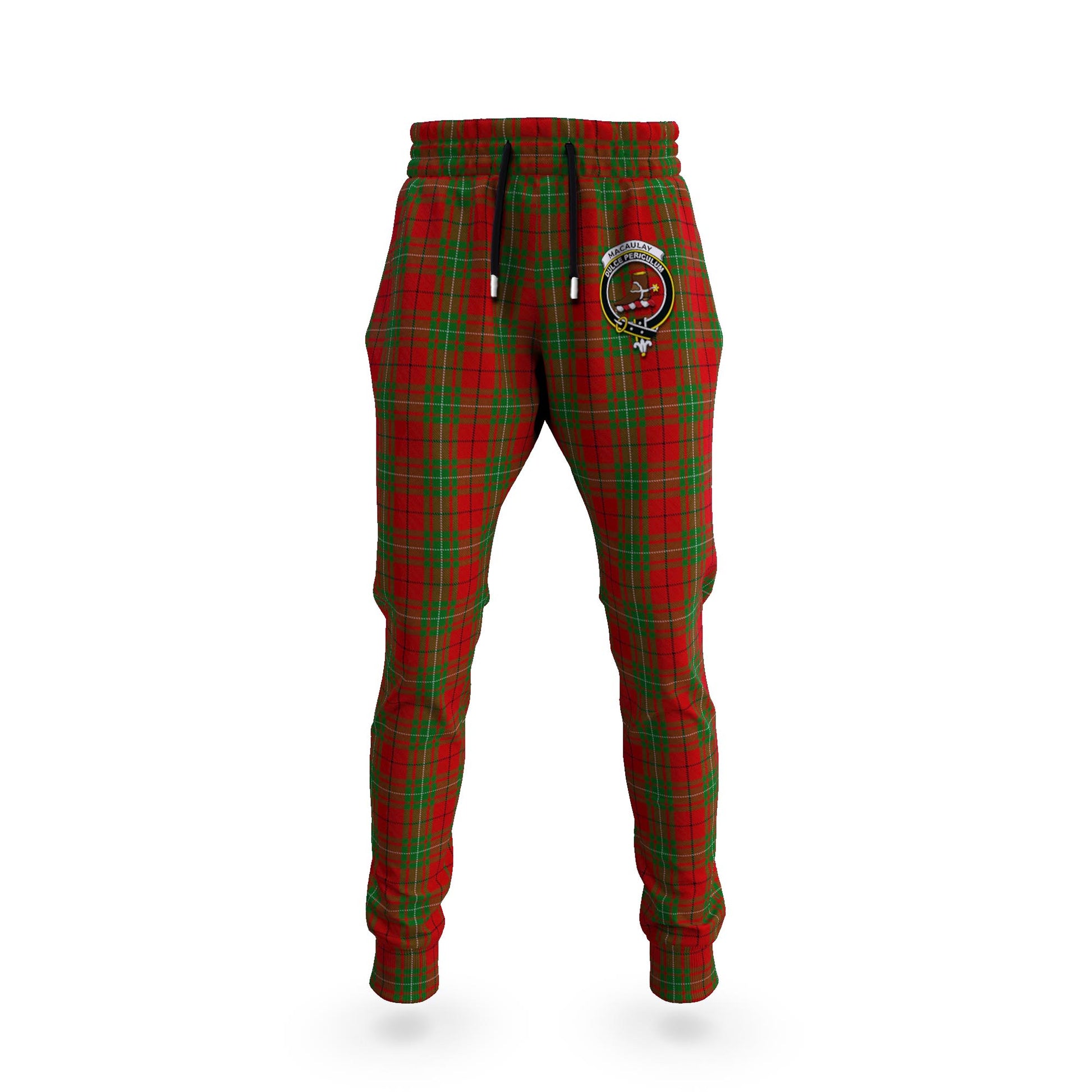 MacAulay (MacAuley) Tartan Joggers Pants with Family Crest 5XL - Tartan Vibes Clothing