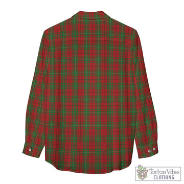 MacAulay (MacAuley) Tartan Women's Casual Shirt with Family Crest