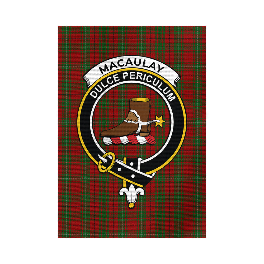 MacAulay (MacAuley) Tartan Flag with Family Crest - Tartan Vibes Clothing