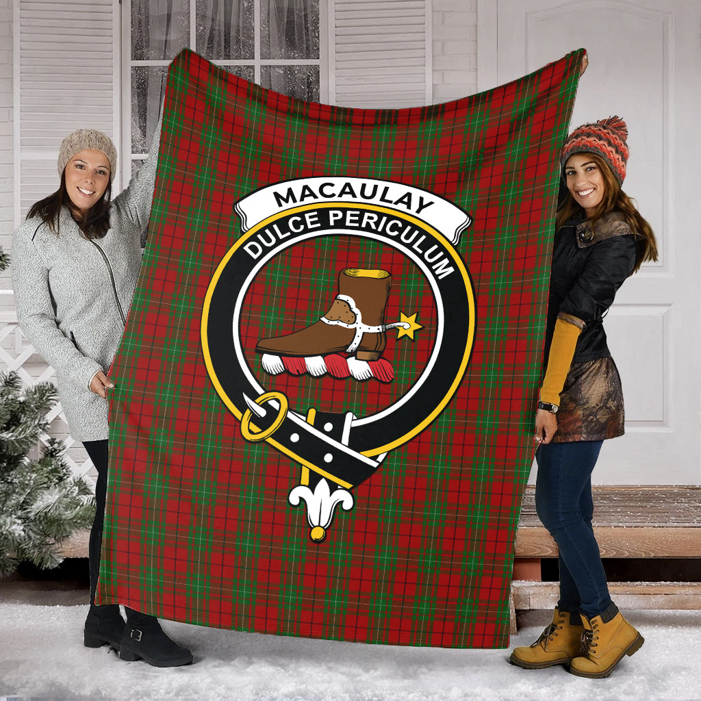 macaulay-tartab-blanket-with-family-crest