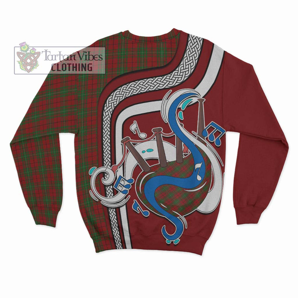 Tartan Vibes Clothing MacAulay Tartan Sweatshirt with Epic Bagpipe Style