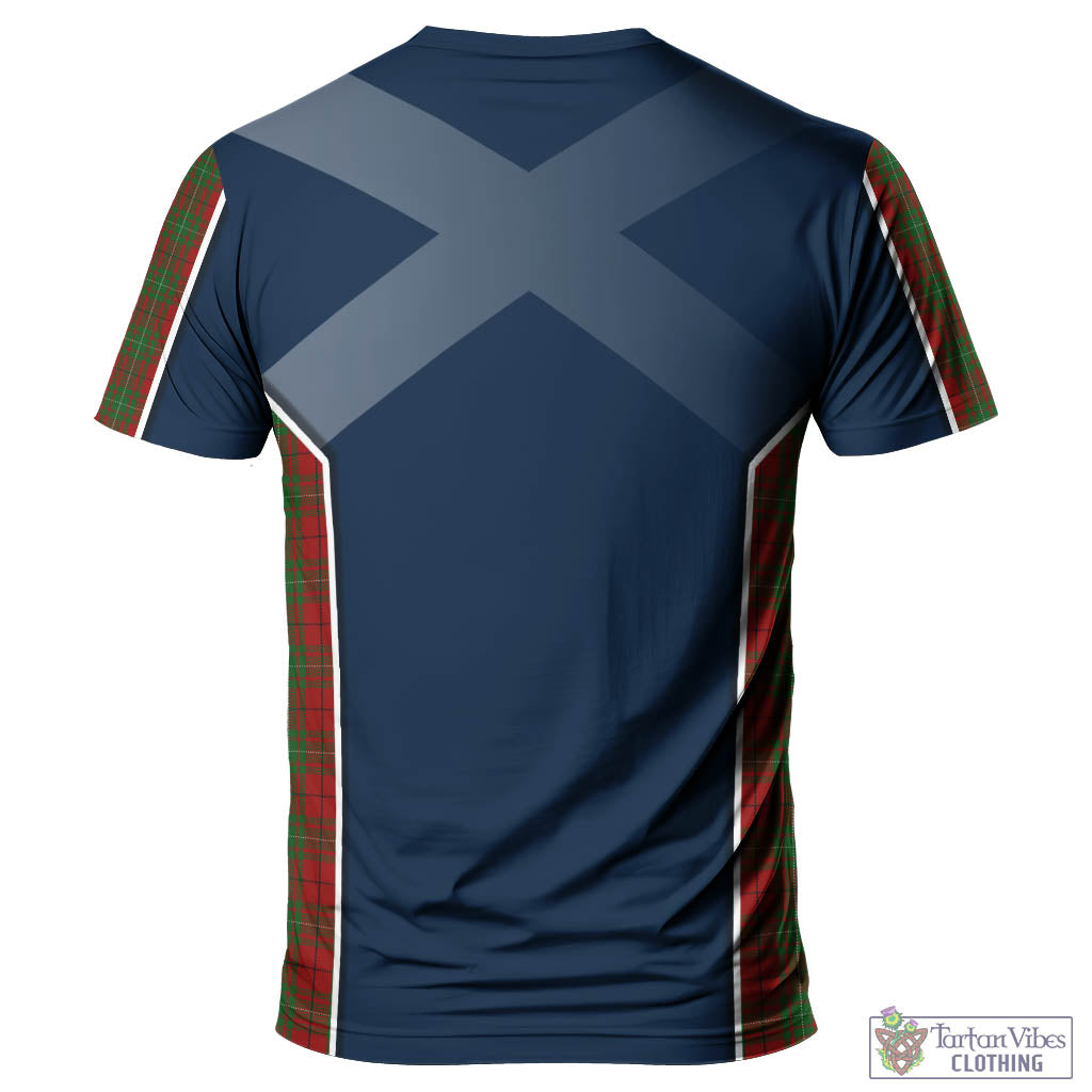 Tartan Vibes Clothing MacAulay Tartan T-Shirt with Family Crest and Scottish Thistle Vibes Sport Style