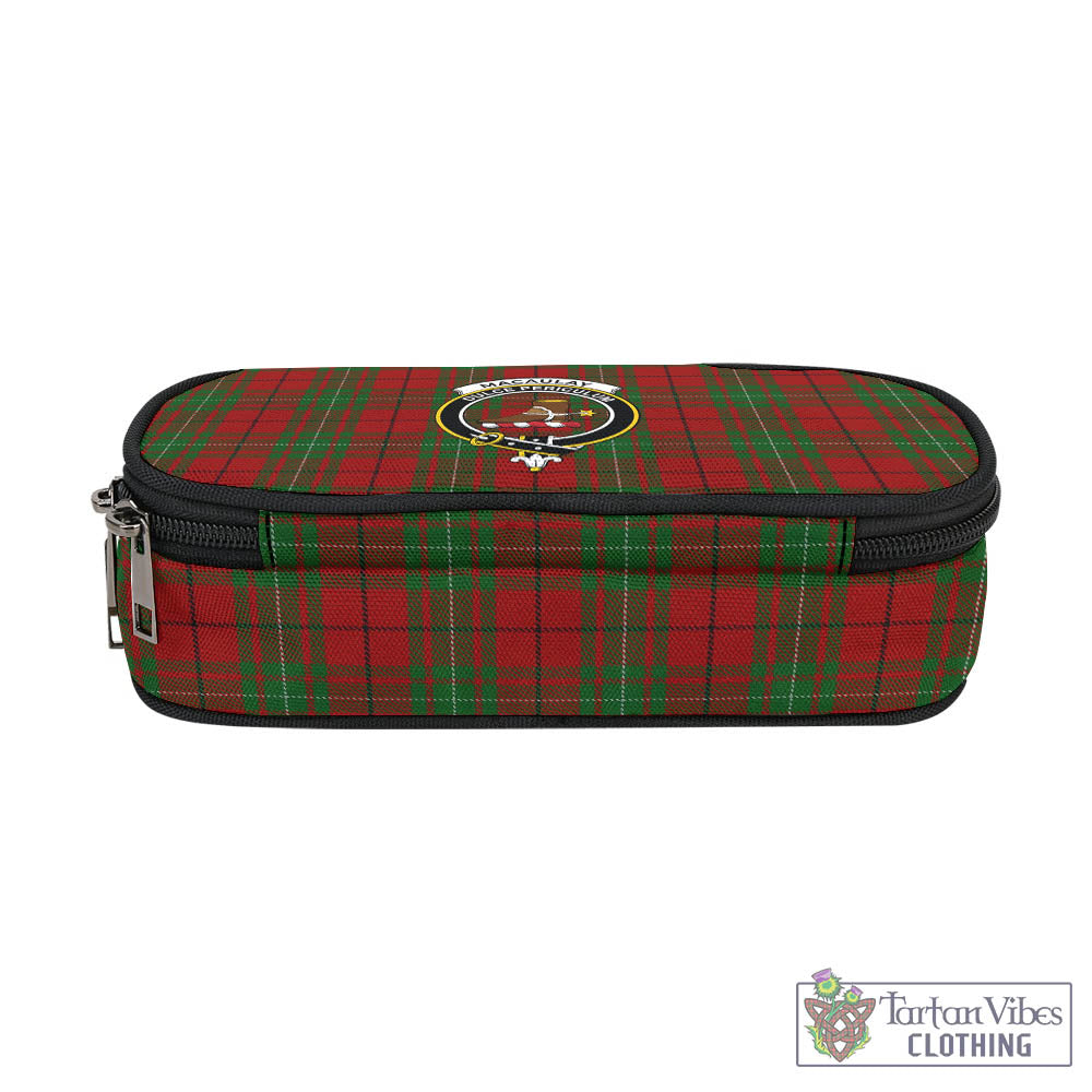 Tartan Vibes Clothing MacAulay Tartan Pen and Pencil Case with Family Crest