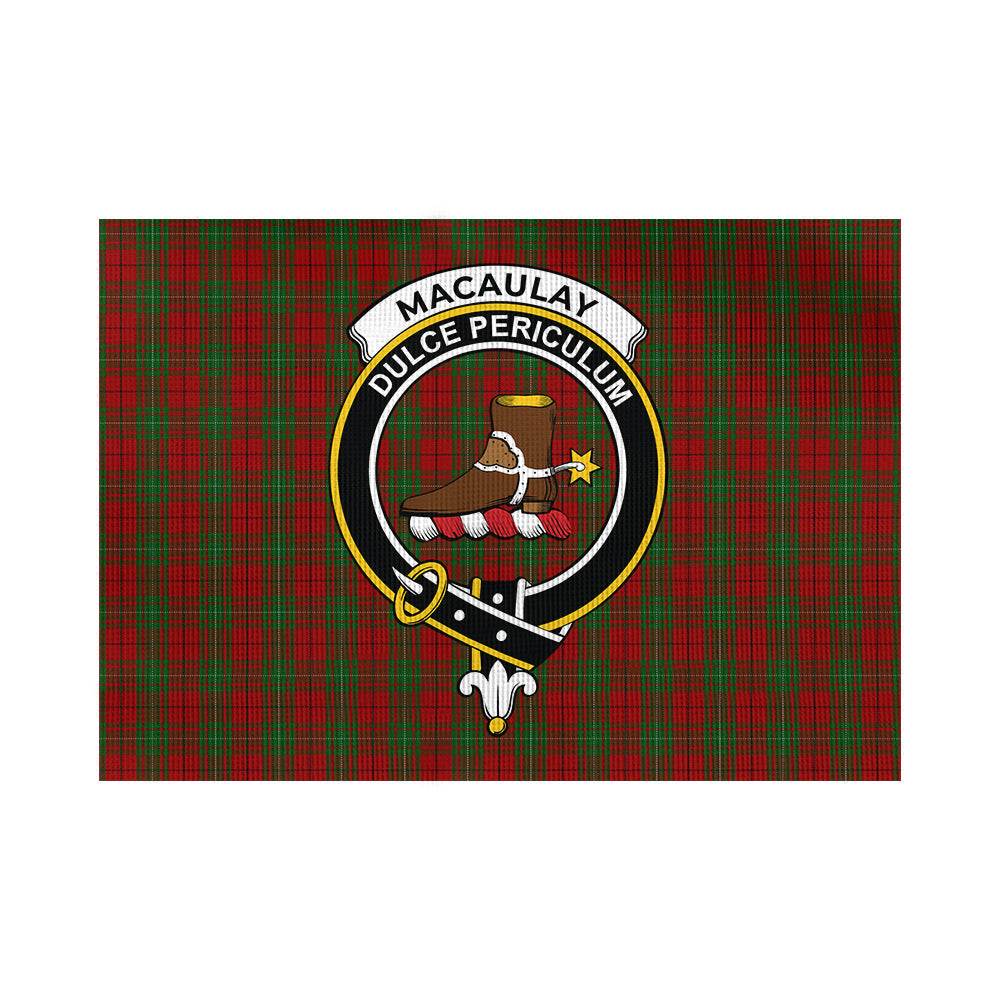 MacAulay (MacAuley) Tartan Flag with Family Crest - Tartan Vibes Clothing