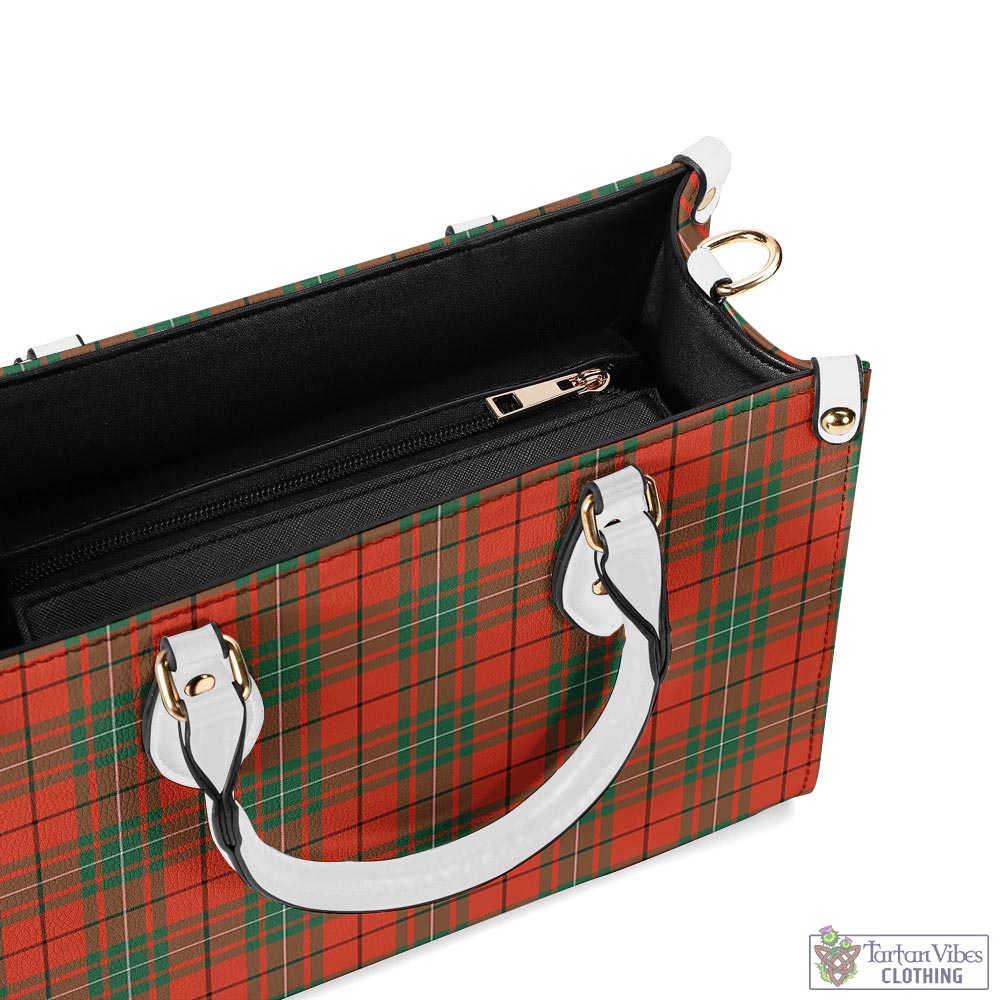 Tartan Vibes Clothing MacAulay Ancient Tartan Luxury Leather Handbags