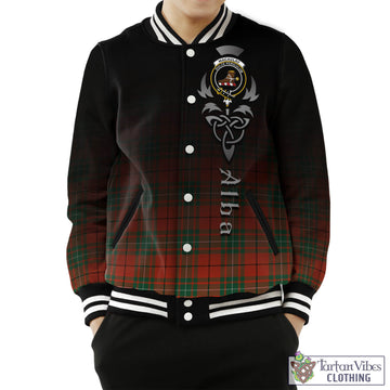 MacAulay Ancient Tartan Baseball Jacket Featuring Alba Gu Brath Family Crest Celtic Inspired