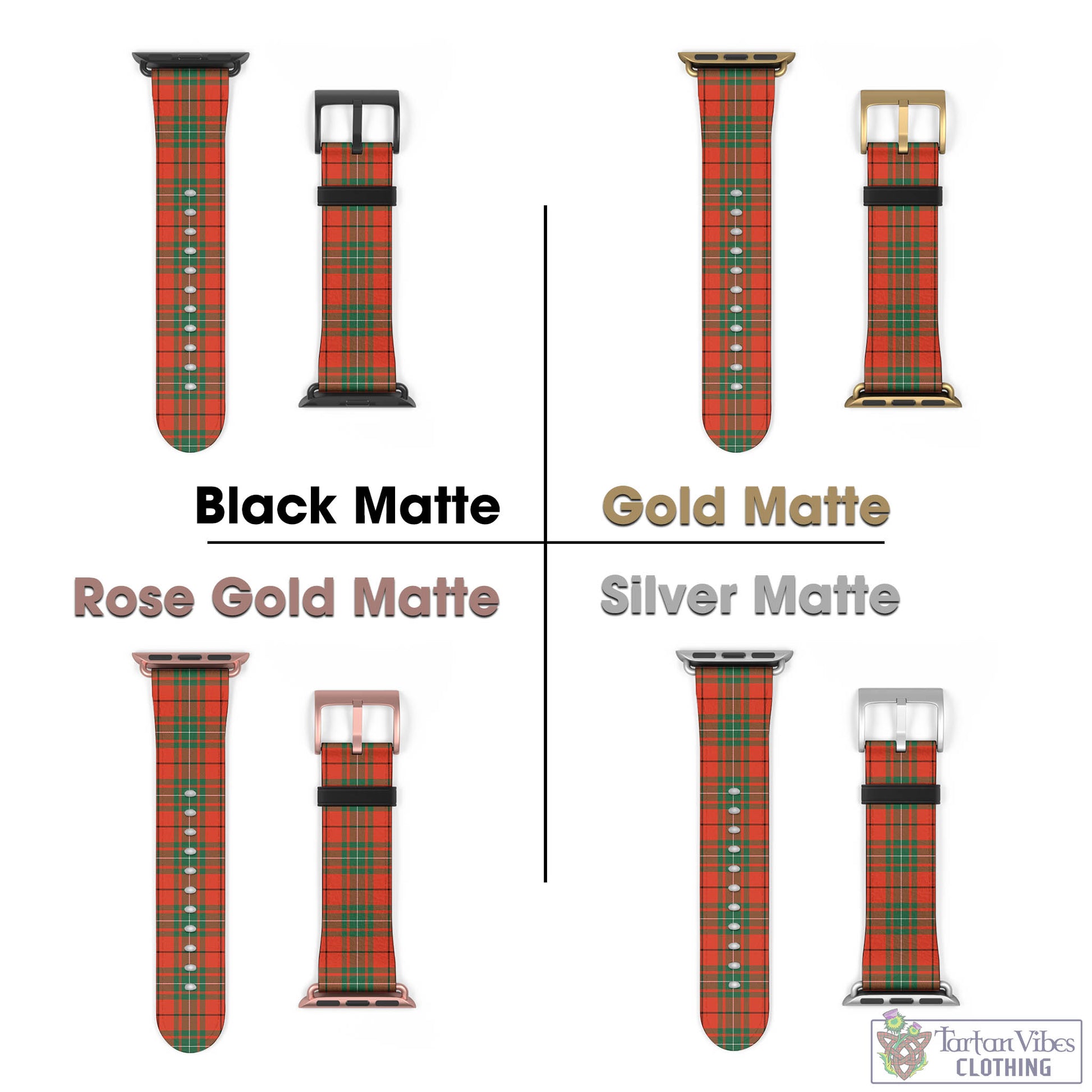 Tartan Vibes Clothing MacAulay Ancient Tartan Watch Band