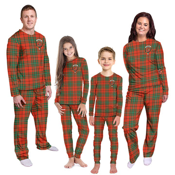 MacAulay Ancient Tartan Pajamas Family Set with Family Crest