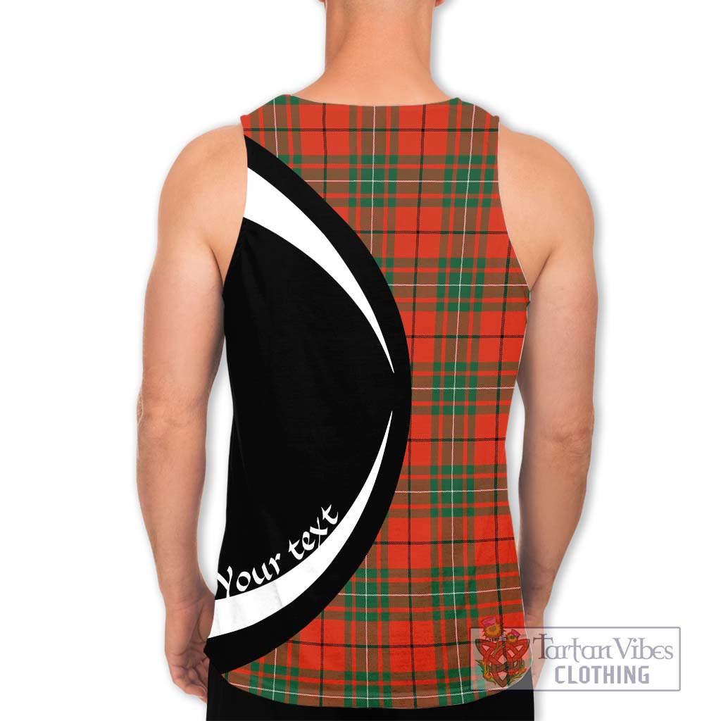 MacAulay Ancient Tartan Men's Tank Top with Family Crest Circle Style - Tartan Vibes Clothing