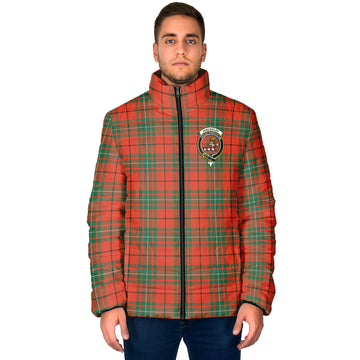 MacAulay Ancient Tartan Padded Jacket with Family Crest