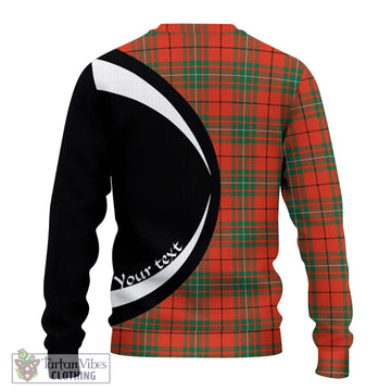 MacAulay Ancient Tartan Ugly Sweater with Family Crest Circle Style