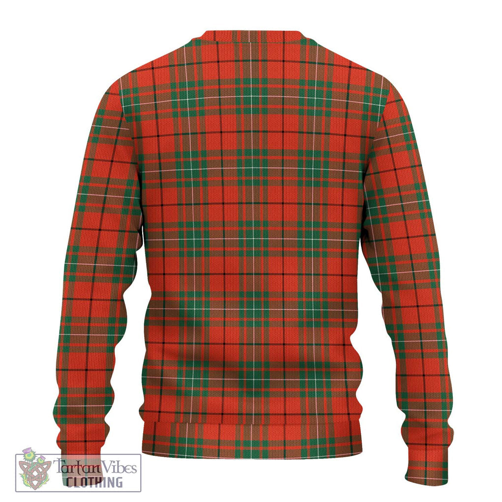 MacAulay Ancient Tartan Knitted Sweater with Family Crest DNA In Me Style - Tartanvibesclothing Shop