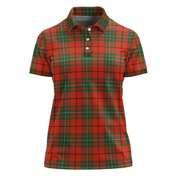 MacAulay Ancient Tartan Polo Shirt For Women