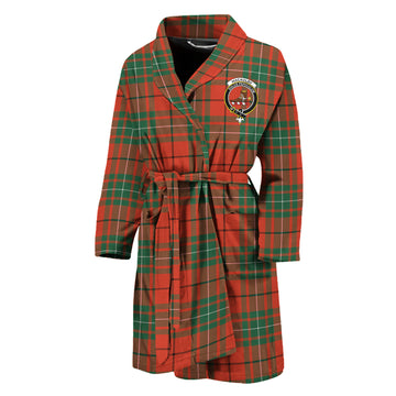 MacAulay Ancient Tartan Bathrobe with Family Crest