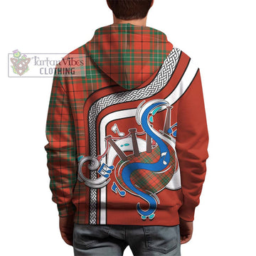 MacAulay Ancient Tartan Hoodie with Epic Bagpipe Style