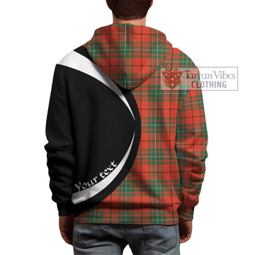 MacAulay Ancient Tartan Hoodie with Family Crest Circle Style