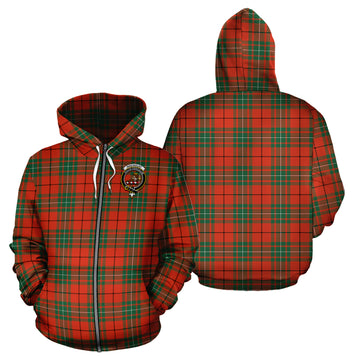 MacAulay Ancient Tartan Hoodie with Family Crest