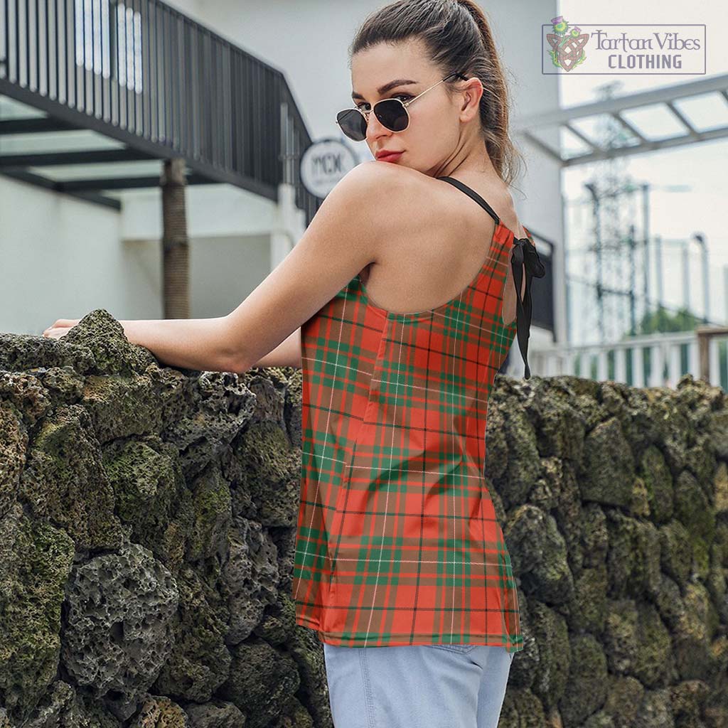 Tartan Vibes Clothing MacAulay Ancient Tartan Loose Halter Neck Camisole