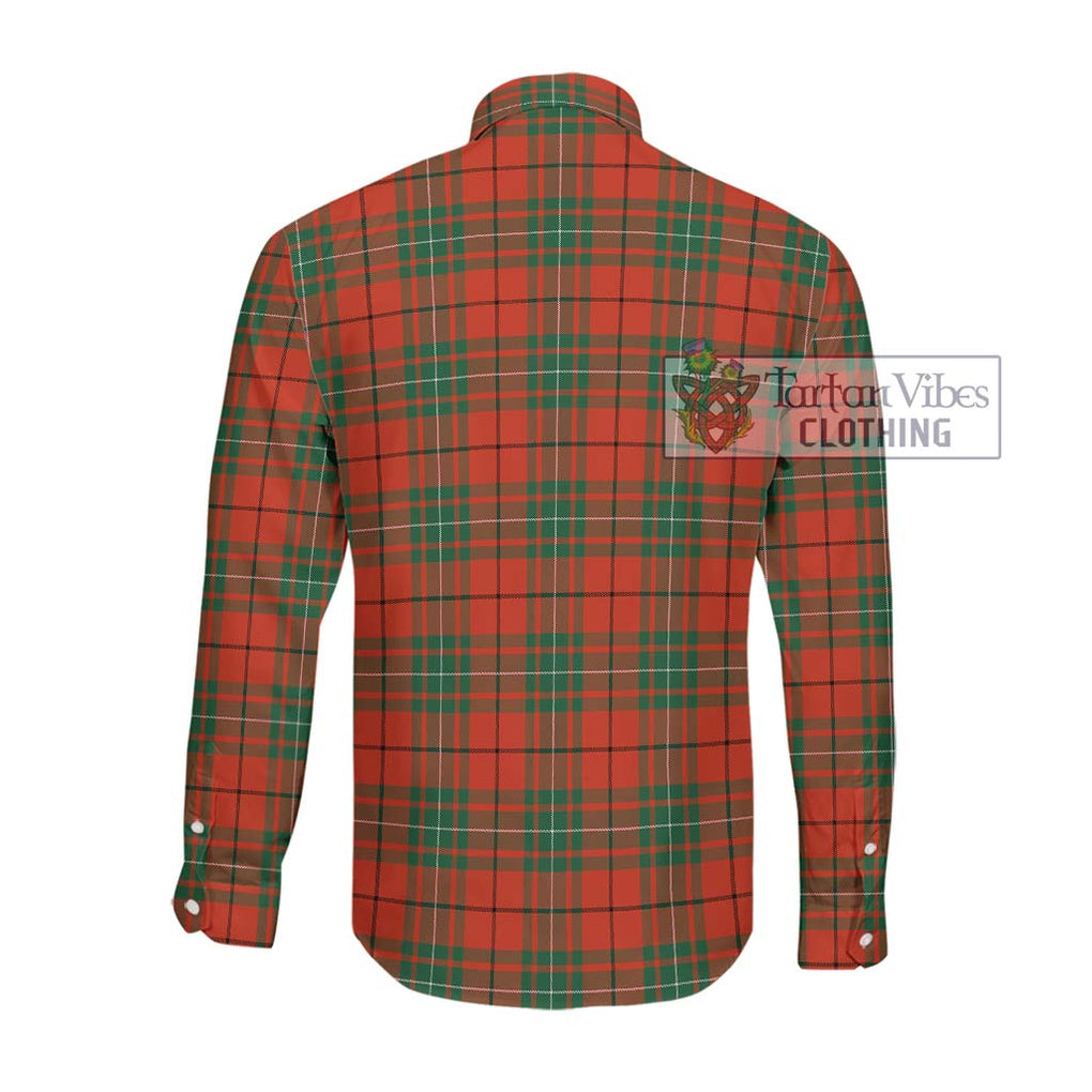 MacAulay Ancient Tartan Long Sleeve Button Shirt with Family Crest DNA In Me Style - Tartanvibesclothing Shop