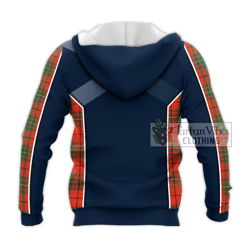 MacAulay Ancient Tartan Knitted Hoodie with Family Crest and Lion Rampant Vibes Sport Style - Tartan Vibes Clothing