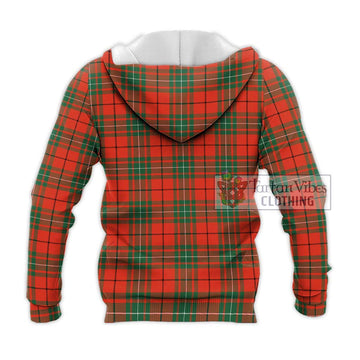 MacAulay Ancient Tartan Knitted Hoodie with Family Crest DNA In Me Style