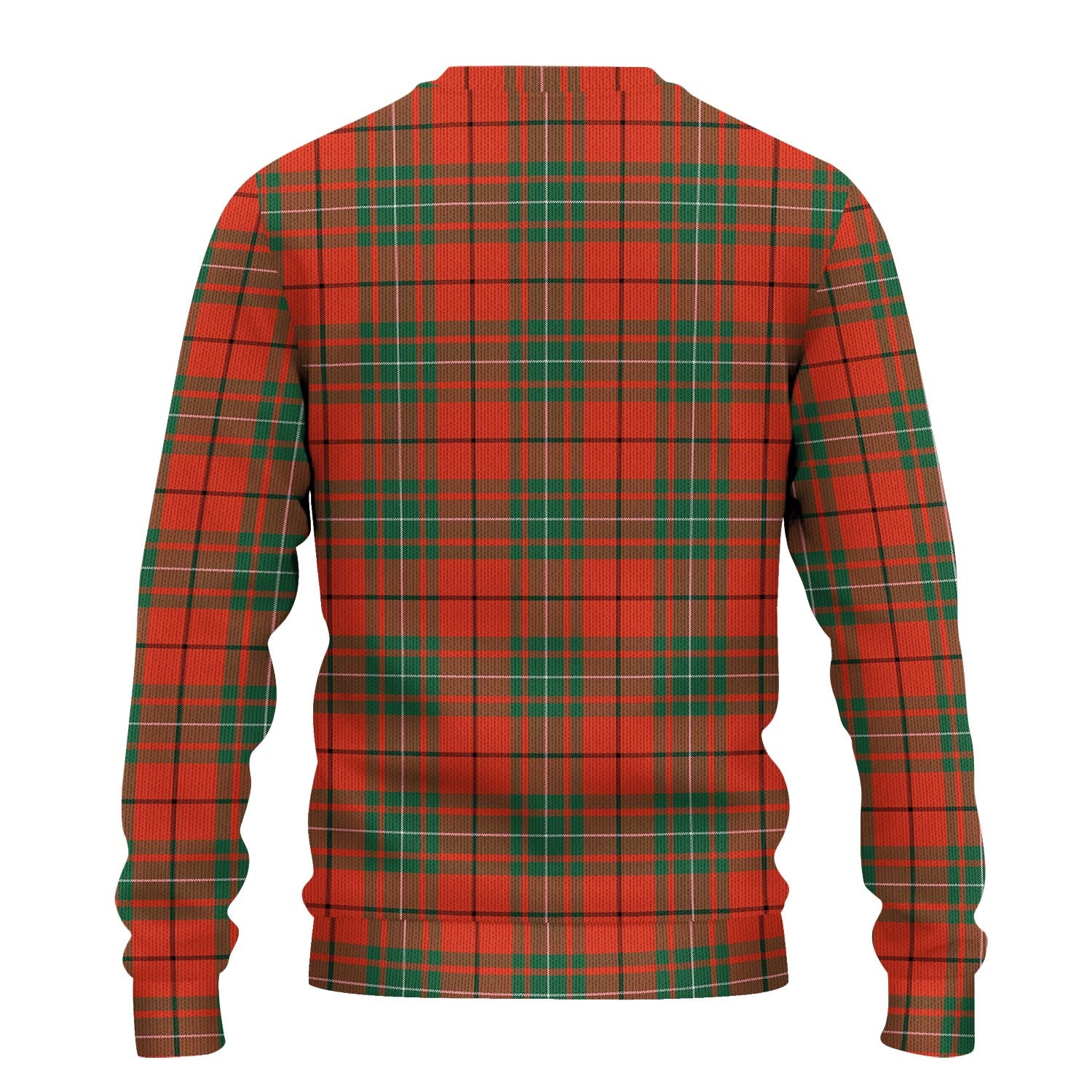 MacAulay Ancient Tartan Knitted Sweater with Family Crest - Tartanvibesclothing