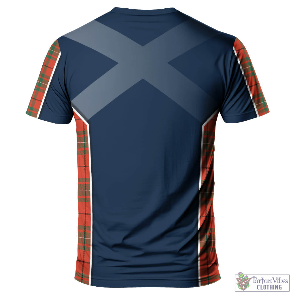 Tartan Vibes Clothing MacAulay Ancient Tartan T-Shirt with Family Crest and Scottish Thistle Vibes Sport Style