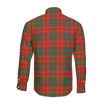 MacAulay Ancient Tartan Long Sleeve Button Up Shirt with Family Crest