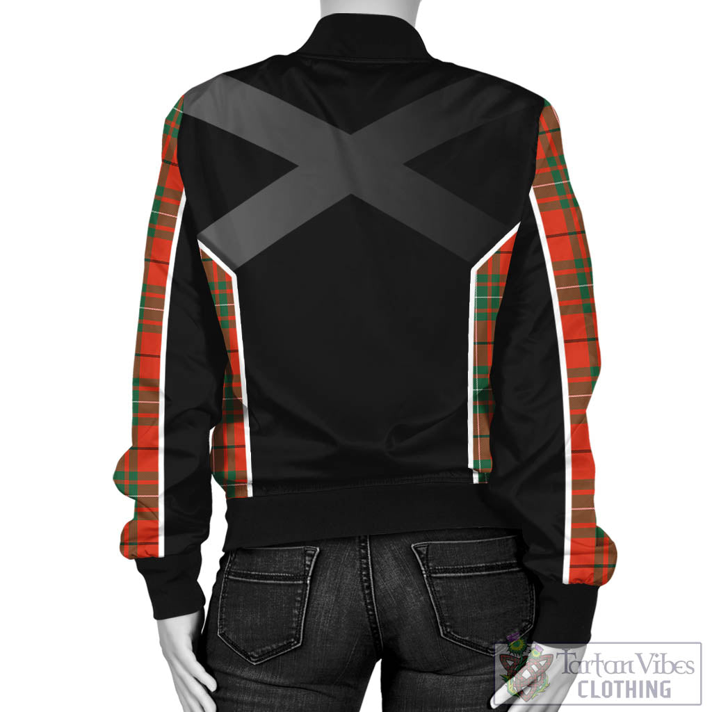 Tartan Vibes Clothing MacAulay Ancient Tartan Bomber Jacket with Family Crest and Scottish Thistle Vibes Sport Style