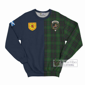 MacAulay Hunting Tartan Sweatshirt Alba with Scottish Lion Royal Arm Half Style