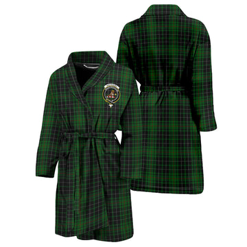 MacAulay Hunting Tartan Bathrobe with Family Crest