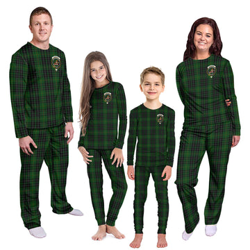 MacAulay Hunting Tartan Pajamas Family Set with Family Crest