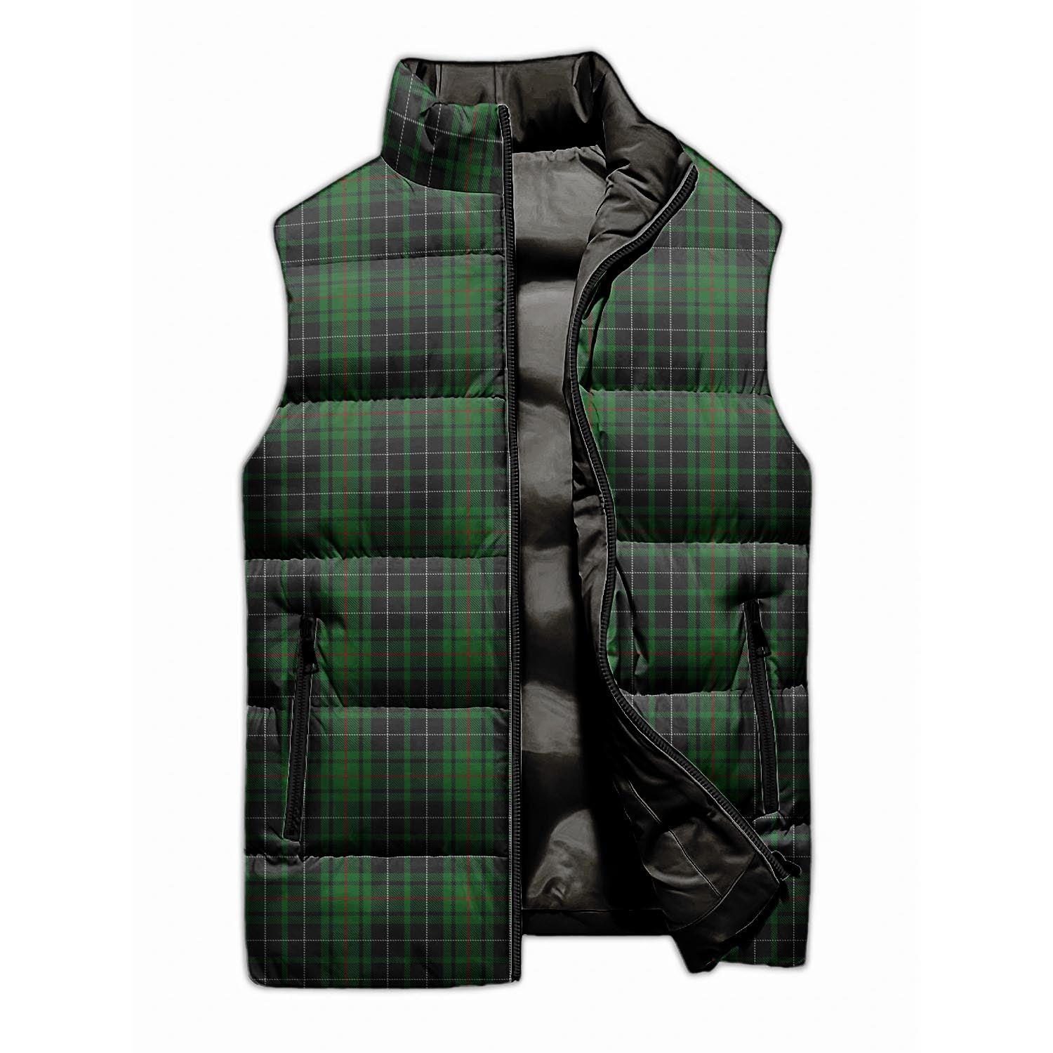 MacAulay Hunting Tartan Sleeveless Puffer Jacket - Tartanvibesclothing