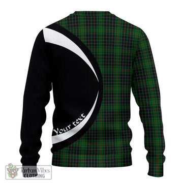 MacAulay Hunting Tartan Ugly Sweater with Family Crest Circle Style