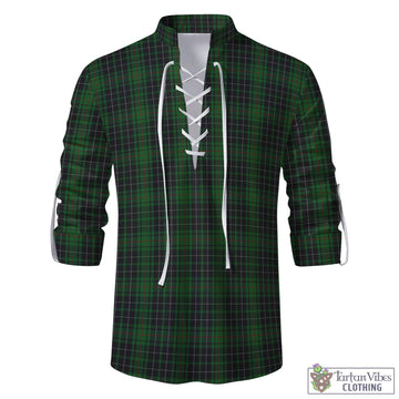 MacAulay Hunting Tartan Men's Scottish Traditional Jacobite Ghillie Kilt Shirt