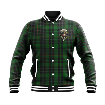 MacAulay Hunting Tartan Baseball Jacket with Family Crest