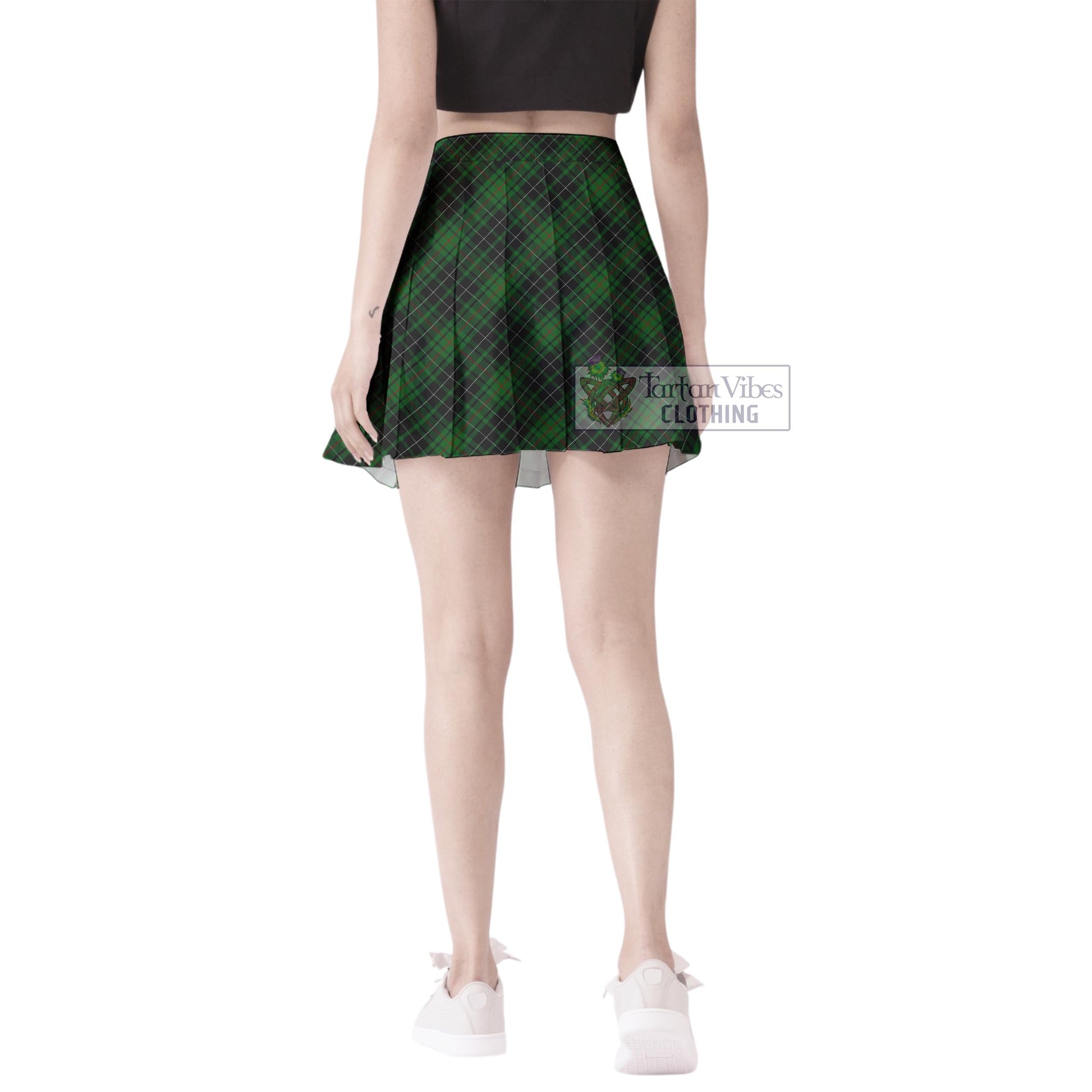 Tartan Vibes Clothing MacAulay Hunting Tartan Women's Plated Mini Skirt