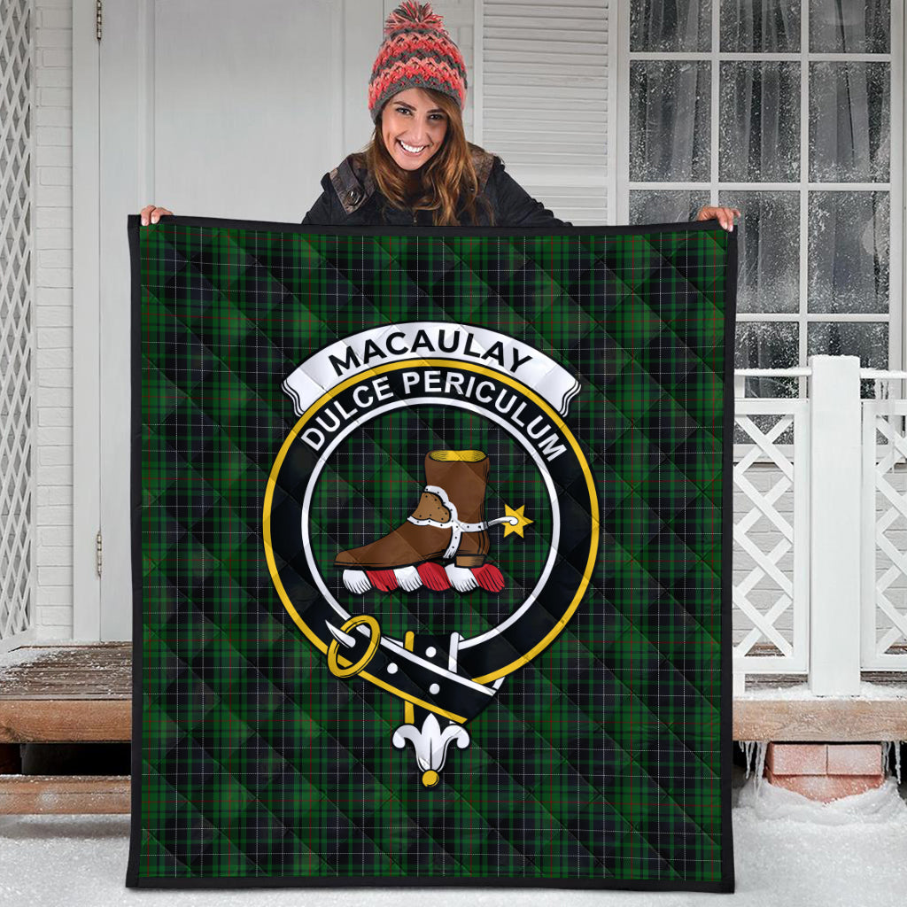 macaulay-hunting-tartan-quilt-with-family-crest