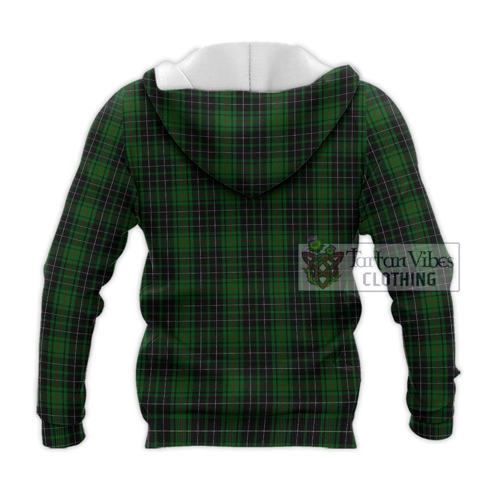 MacAulay Hunting Tartan Knitted Hoodie with Family Crest DNA In Me Style - Tartanvibesclothing Shop