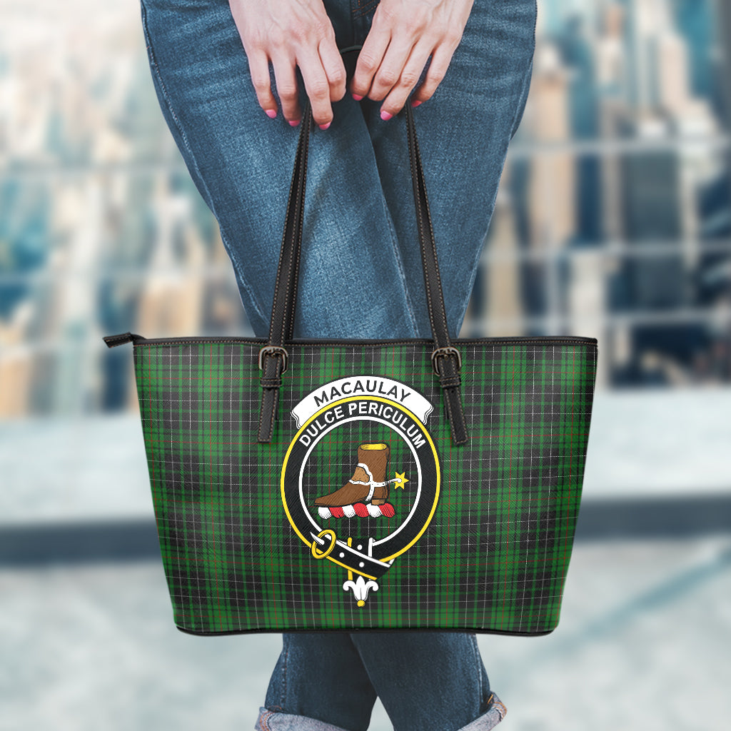 macaulay-hunting-tartan-leather-tote-bag-with-family-crest