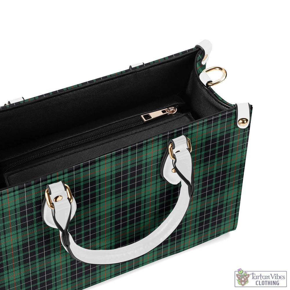 Tartan Vibes Clothing MacAulay Hunting Ancient Tartan Luxury Leather Handbags