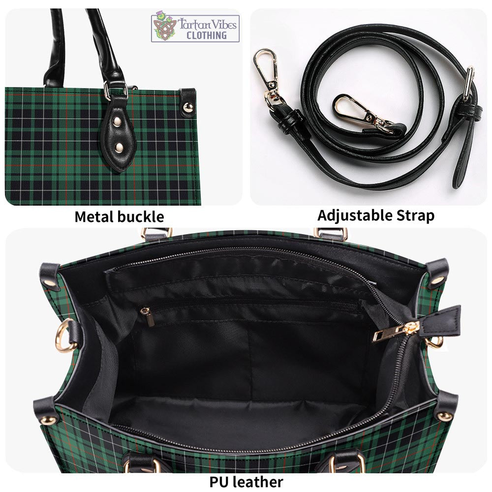 Tartan Vibes Clothing MacAulay Hunting Ancient Tartan Luxury Leather Handbags