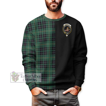 MacAulay Hunting Ancient Tartan Sweatshirt with Family Crest and Half Of Me Style