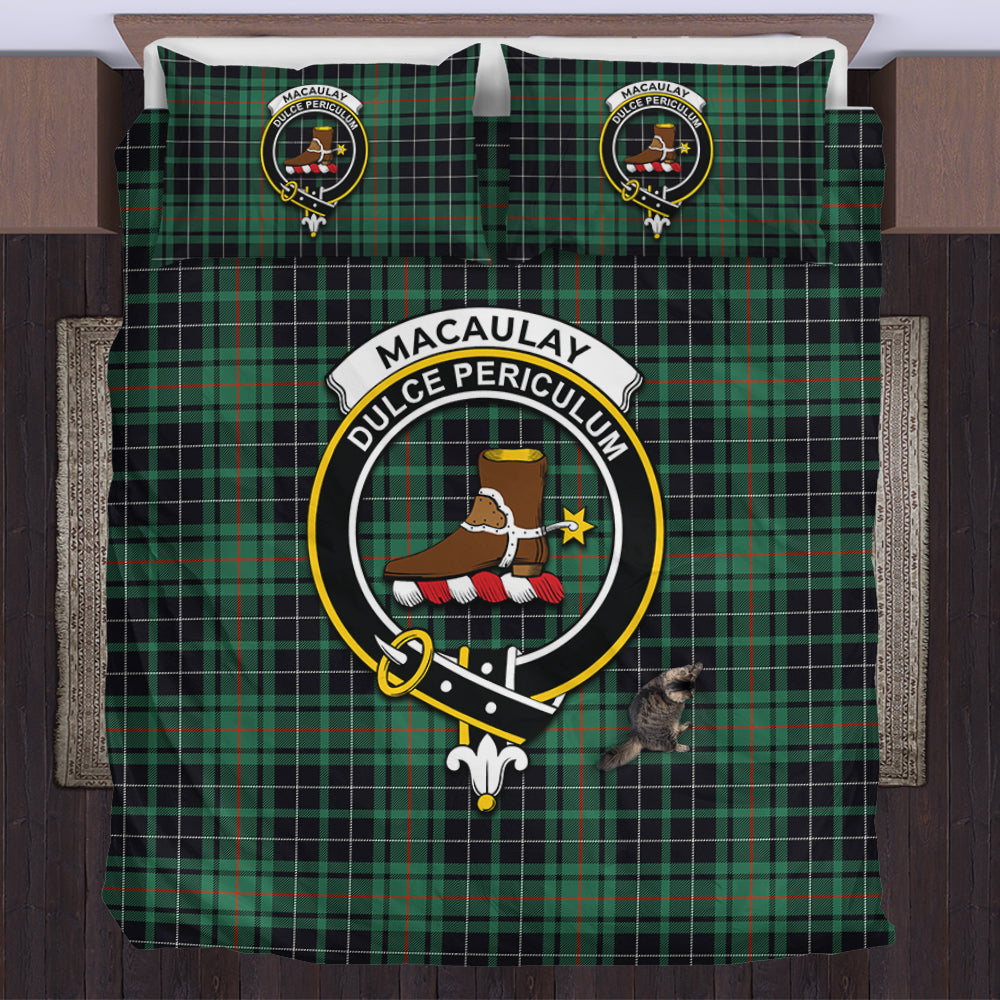 macaulay-hunting-ancient-tartan-bedding-set-with-family-crest