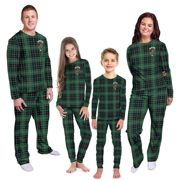 MacAulay Hunting Ancient Tartan Pajamas Family Set with Family Crest