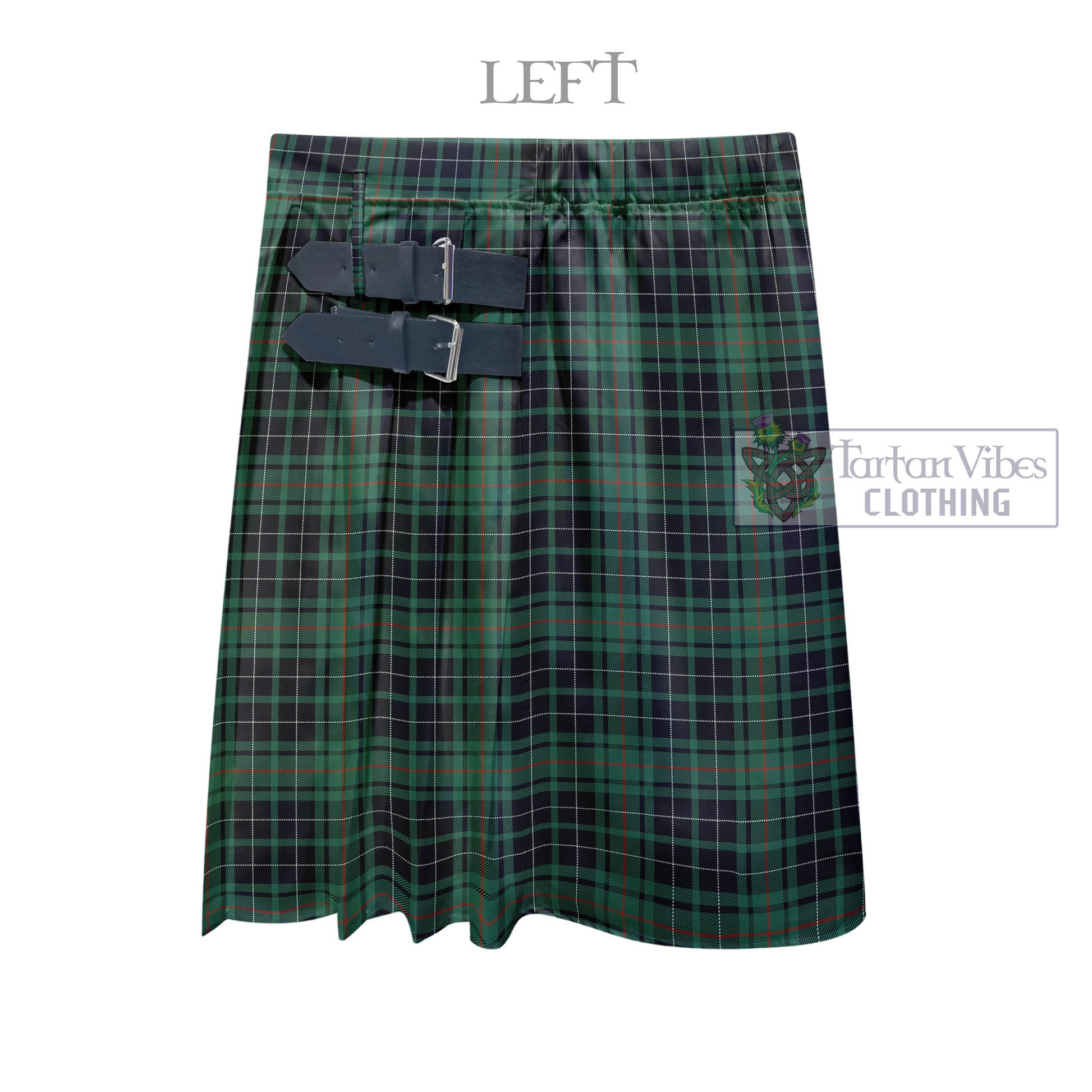Tartan Vibes Clothing MacAulay Hunting Ancient Tartan Men's Pleated Skirt - Fashion Casual Retro Scottish Style
