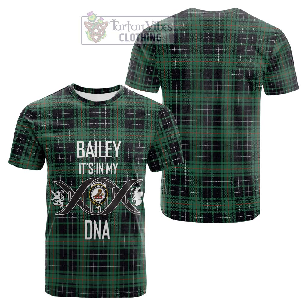 Tartan Vibes Clothing MacAulay Hunting Ancient Tartan Cotton T-shirt with Family Crest DNA In Me Style