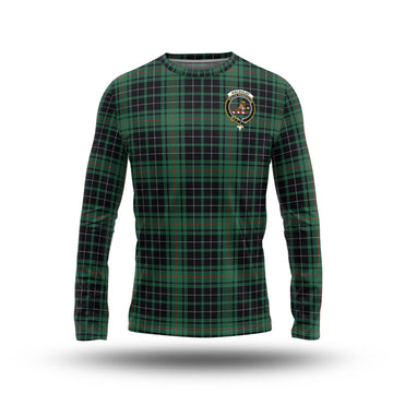 MacAulay Hunting Ancient Tartan Long Sleeve T-Shirt with Family Crest